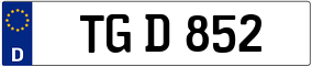 Trailer License Plate